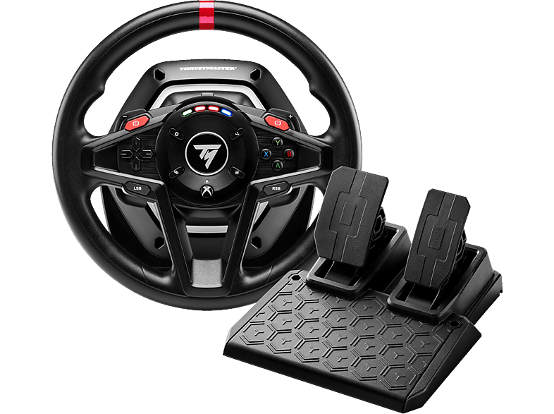THRUSTMASTER T128 | Rennlenkrad mit Pedalset (Schwarz) | MediaMarkt