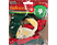 FAMILY CHRISTMAS Lufi szett - piros, zöld, arany, karácsonyi motívumokkal - 12 db / csomag