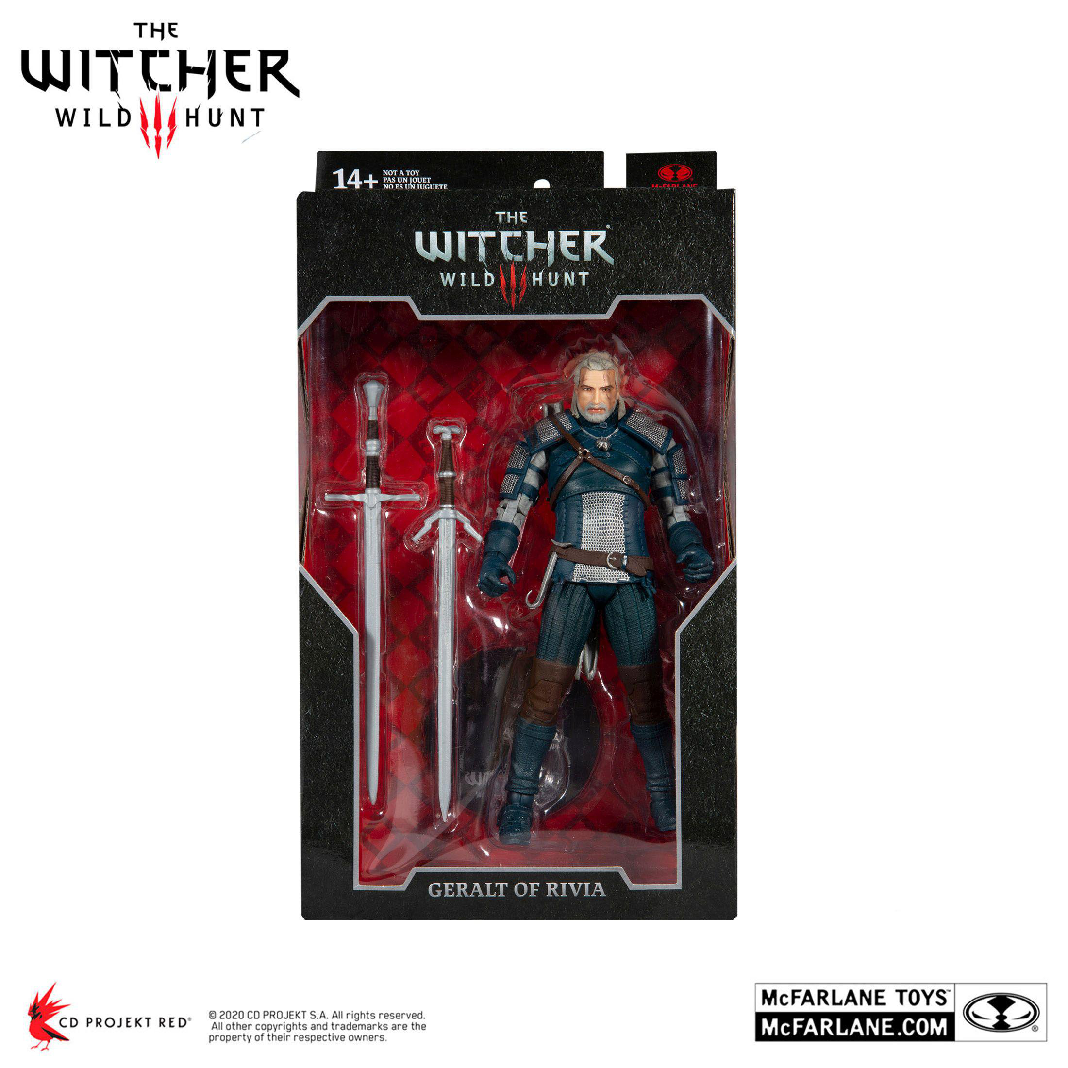 HEO The Witcher Actionfigur Geralt of Rivia (Viper Armor: Teal Dye) 18 cm Spielfigur Mehrfarbig