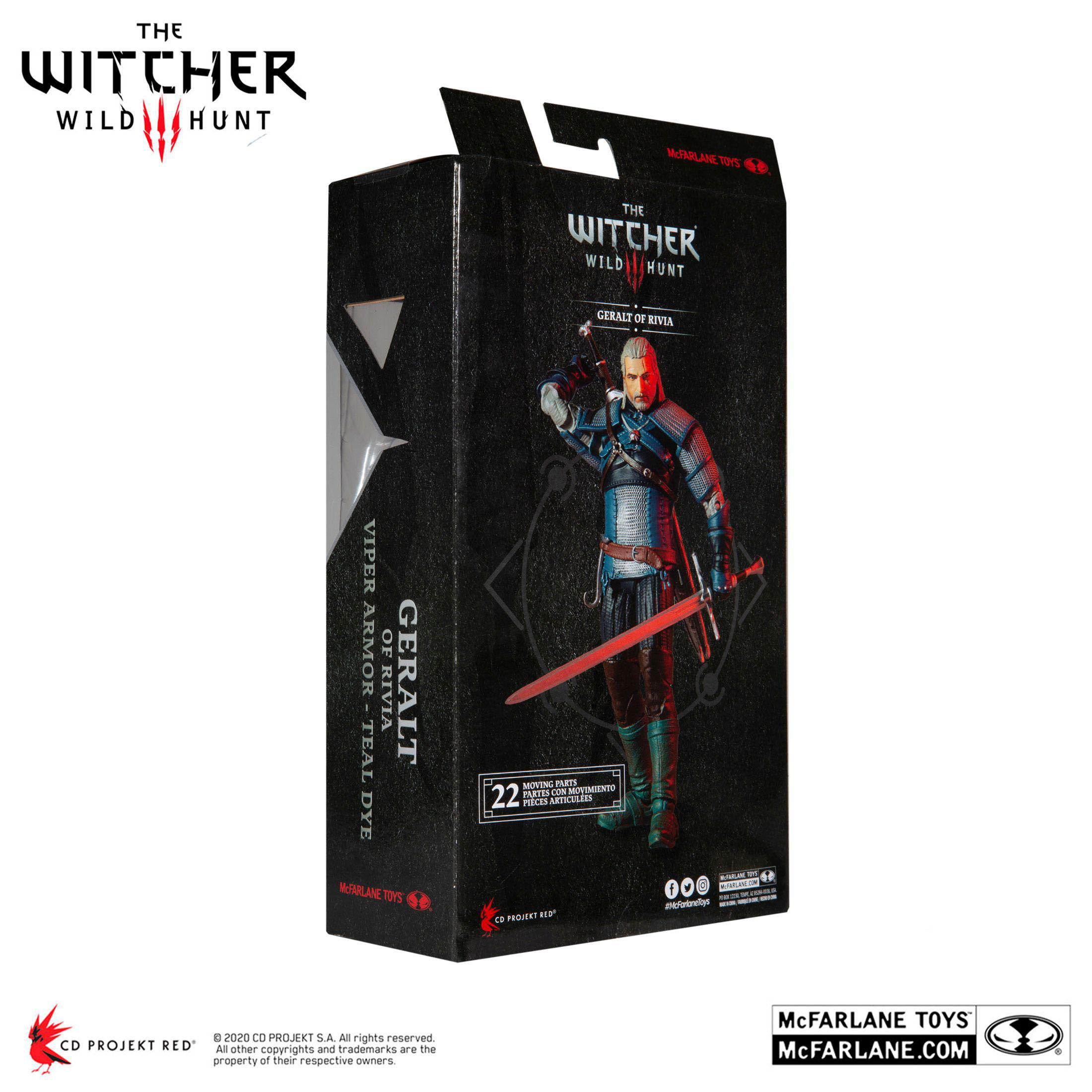 HEO The Witcher Actionfigur Geralt of Rivia (Viper Armor: Teal Dye) 18 cm Spielfigur Mehrfarbig