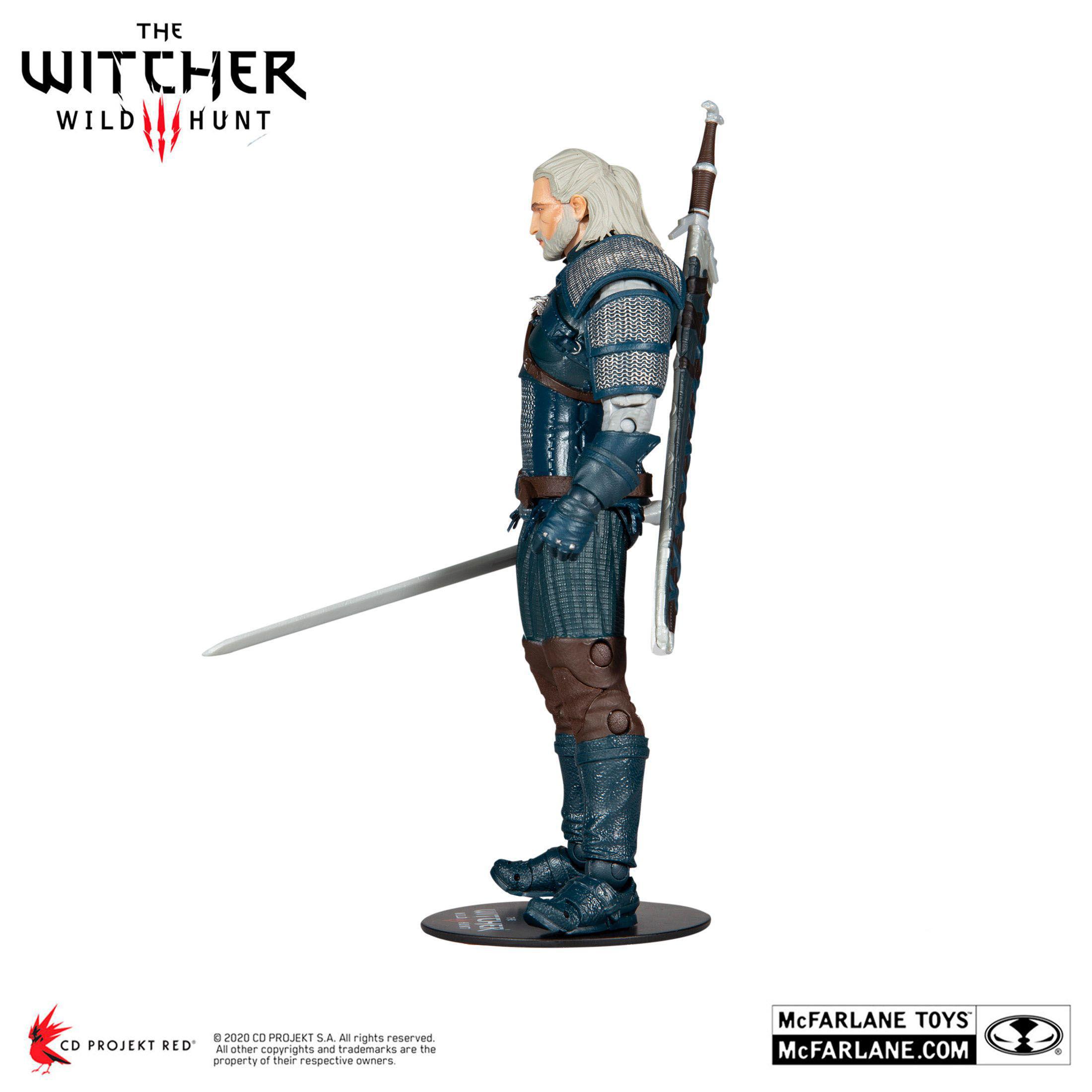 Witcher (Viper 18 HEO Geralt Actionfigur Teal of Dye) Mehrfarbig The cm Rivia Spielfigur Armor:
