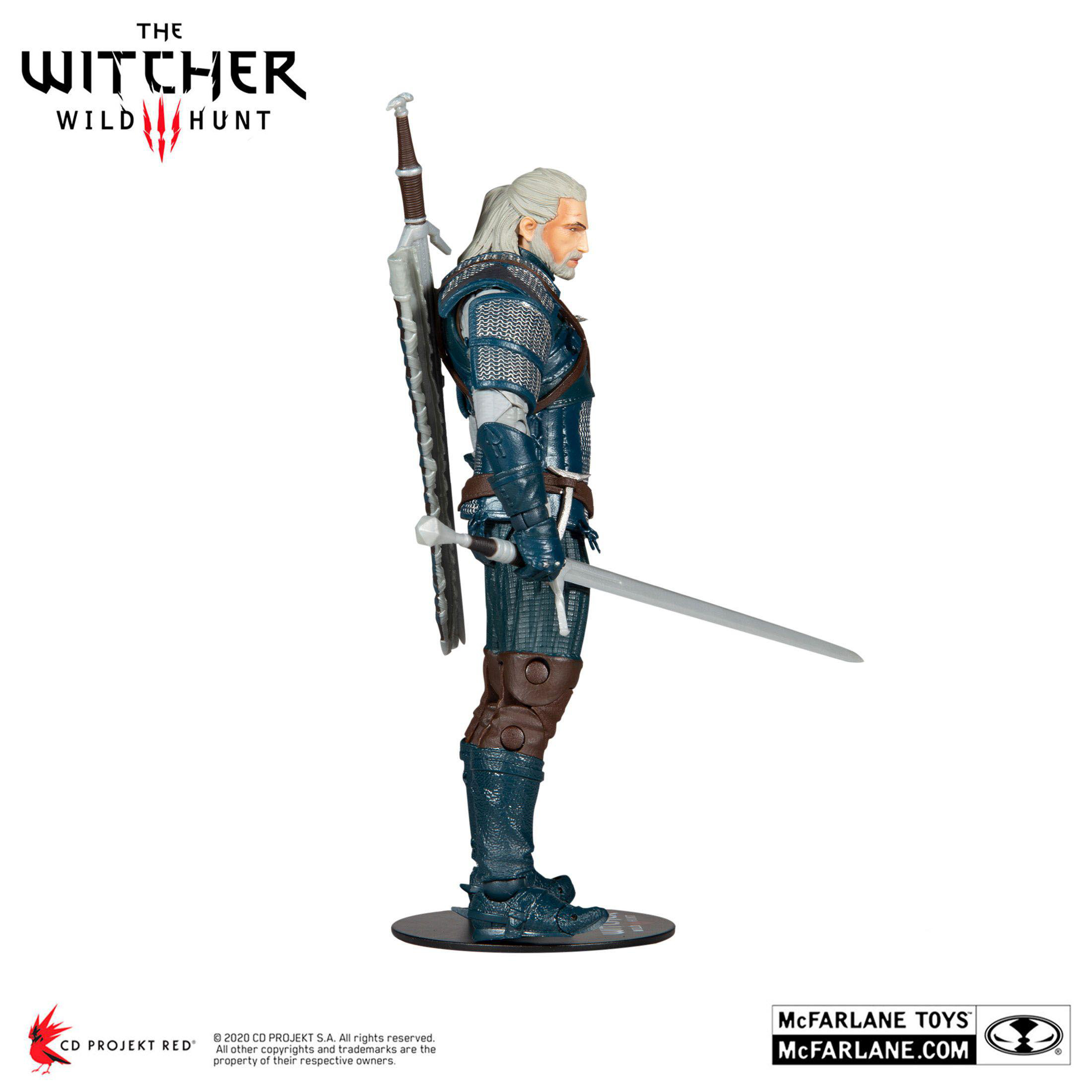 HEO The Witcher Actionfigur Geralt of Rivia (Viper Armor: Teal Dye) 18 cm Spielfigur Mehrfarbig