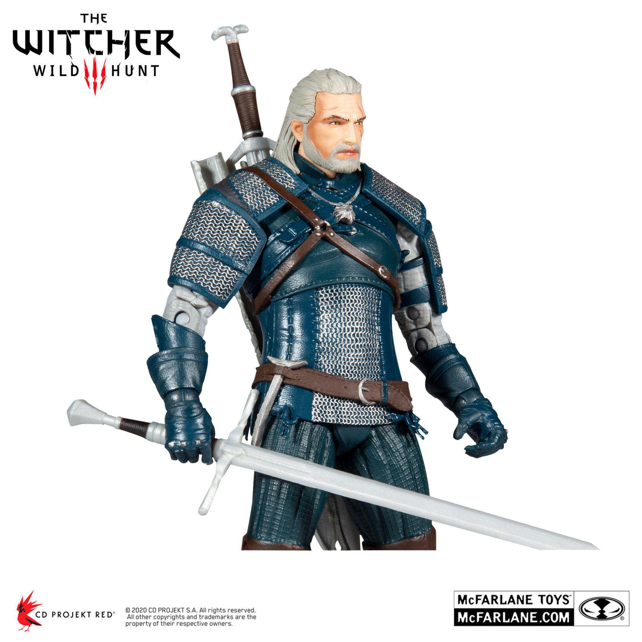 HEO The Witcher Actionfigur Geralt of Rivia (Viper Armor: Teal Dye) 18 cm Spielfigur Mehrfarbig