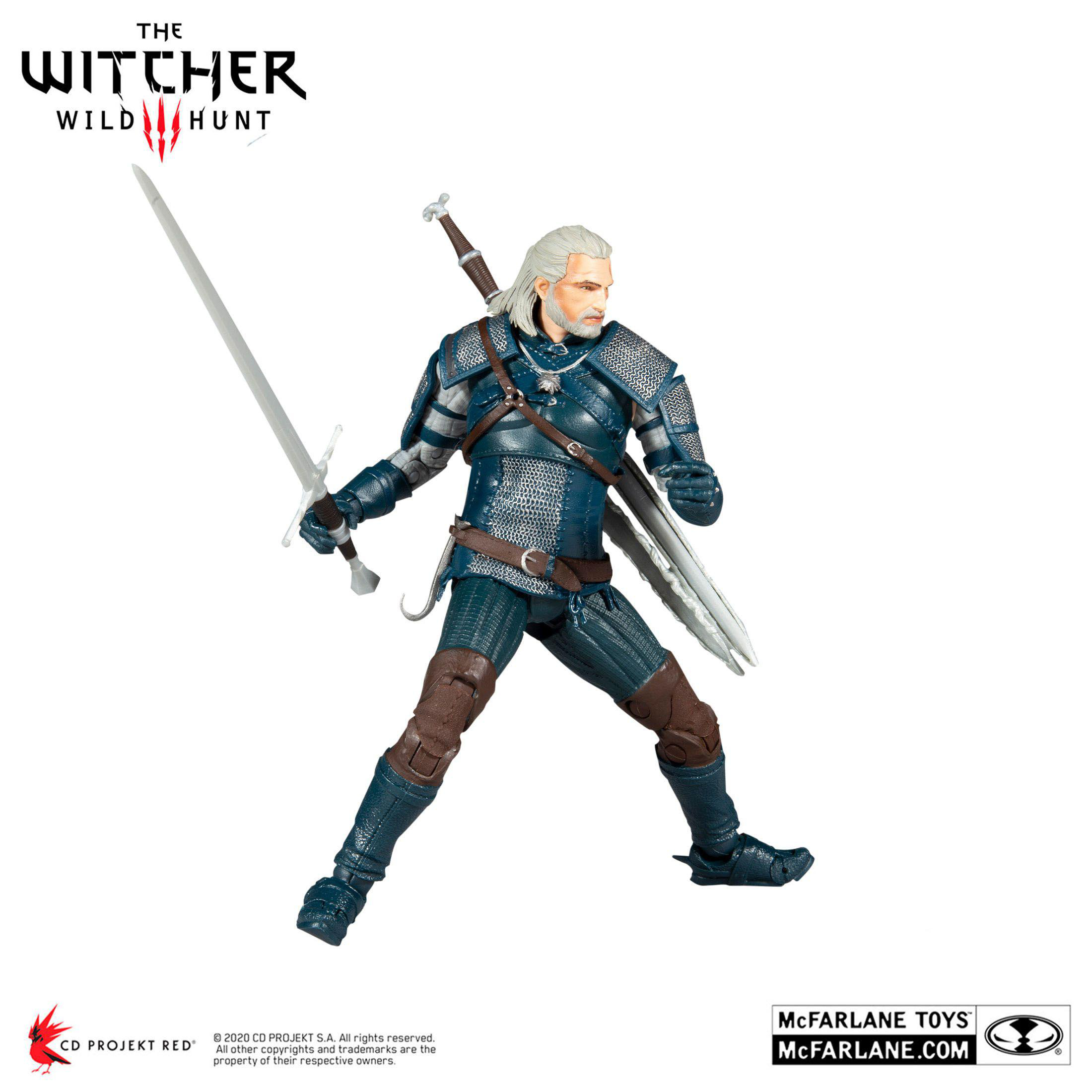 HEO The Witcher Actionfigur Geralt of Rivia (Viper Armor: Teal Dye) 18 cm Spielfigur Mehrfarbig