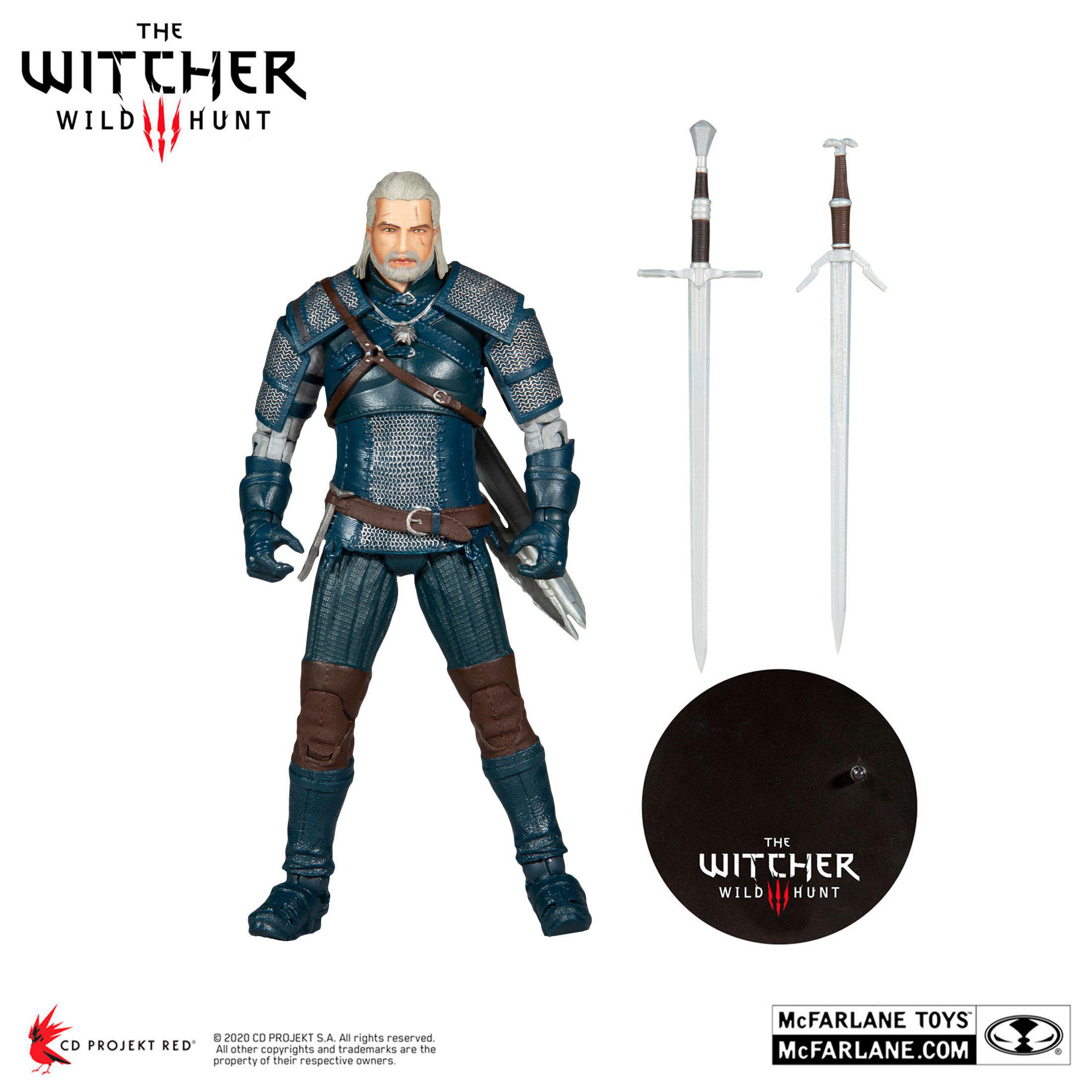 HEO The Witcher Actionfigur Geralt of Rivia (Viper Armor: Teal Dye) 18 cm Spielfigur Mehrfarbig