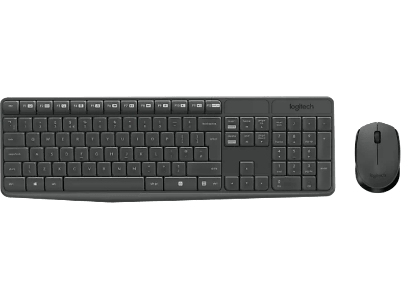 Logitech Draadloos Toetsenbord En Draadloze Muis Mk235 Azerty Zwart (920-007907)