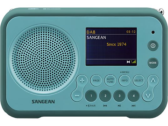 SANGEAN DPR-76BT - radio digitale (FM, DAB+, Blu chiaro)