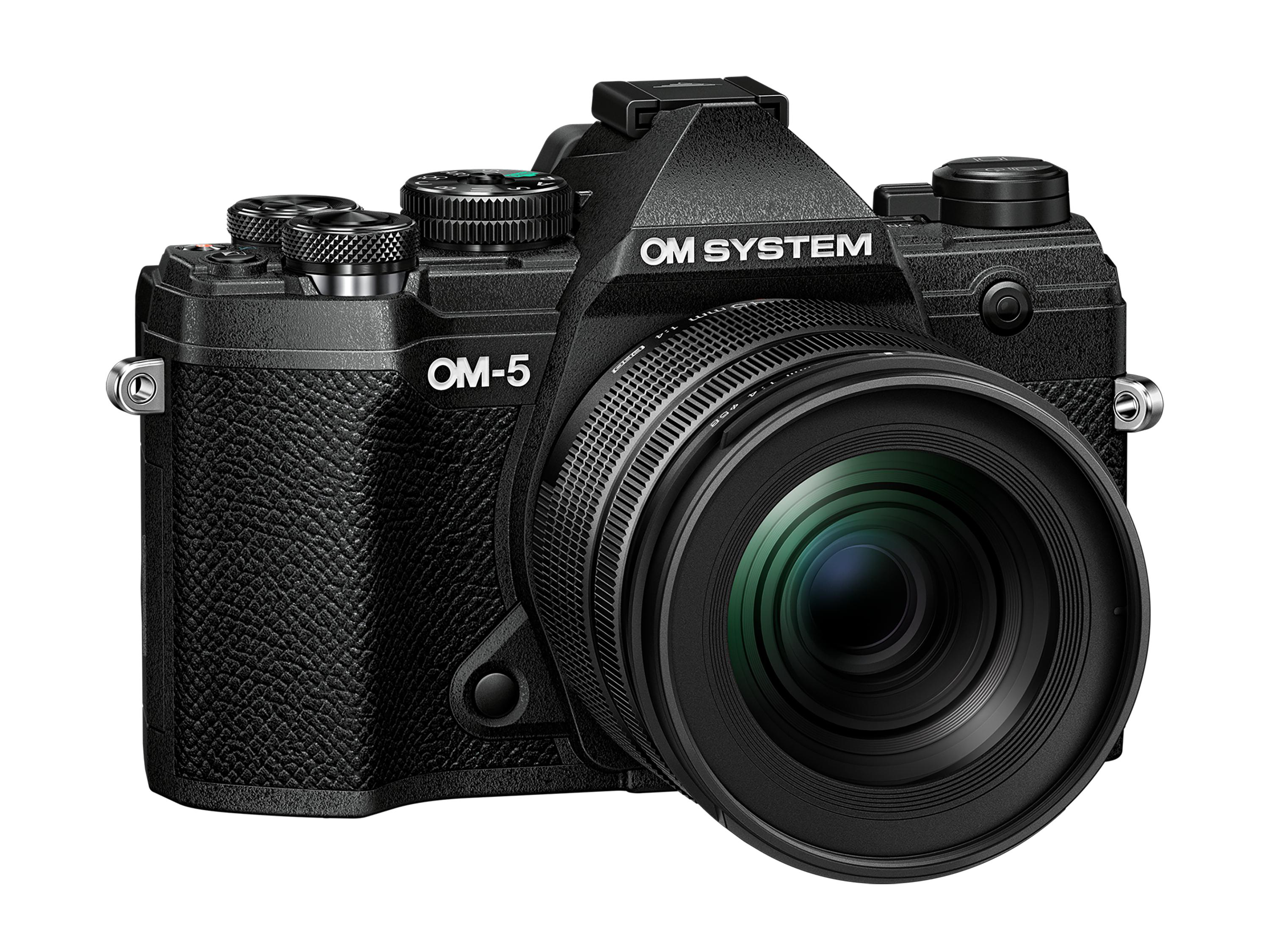 OM SYSTEM OM-5 Kit Systemkamera mit Objektiv 12-45 mm, 7,6 cm Display Touchscreen, WLAN