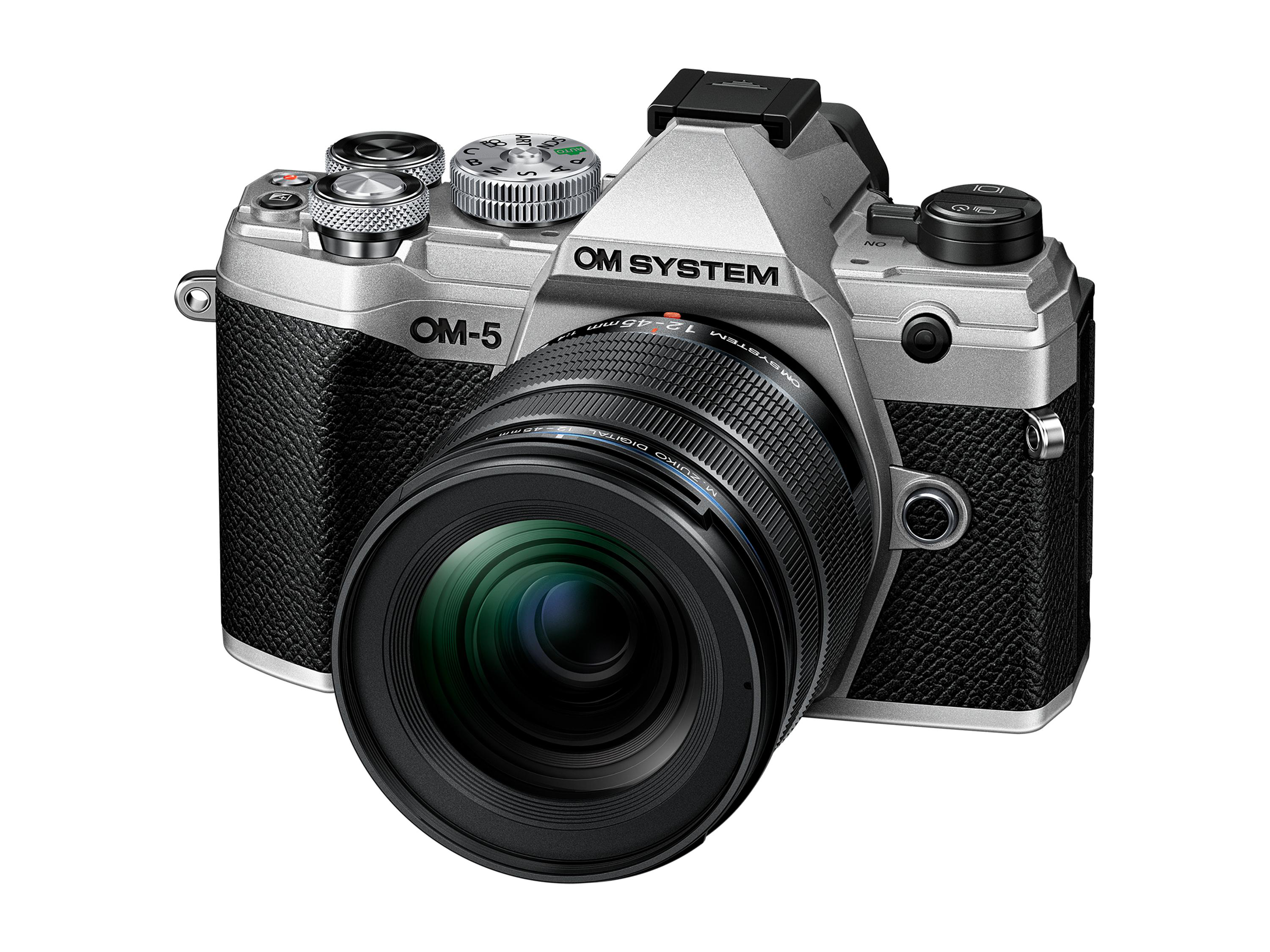 mm Kit cm WLAN Display Objektiv Systemkamera OM SYSTEM 12-45 7,6 , Touchscreen, OM-5 mit