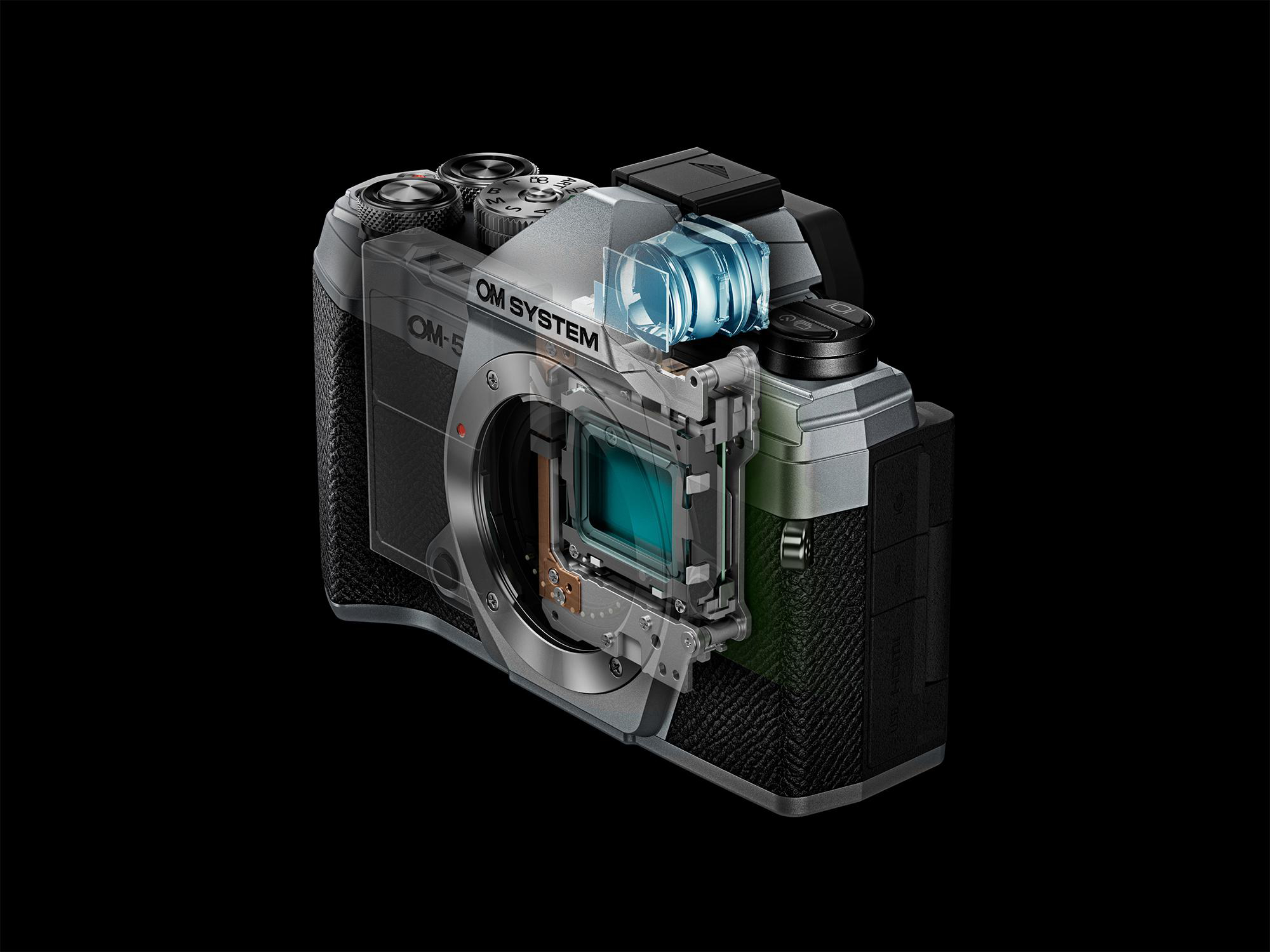 OM SYSTEM OM-5 Systemkamera 7,6 WLAN mit Touchscreen, 12-45 mm Display cm , Kit Objektiv