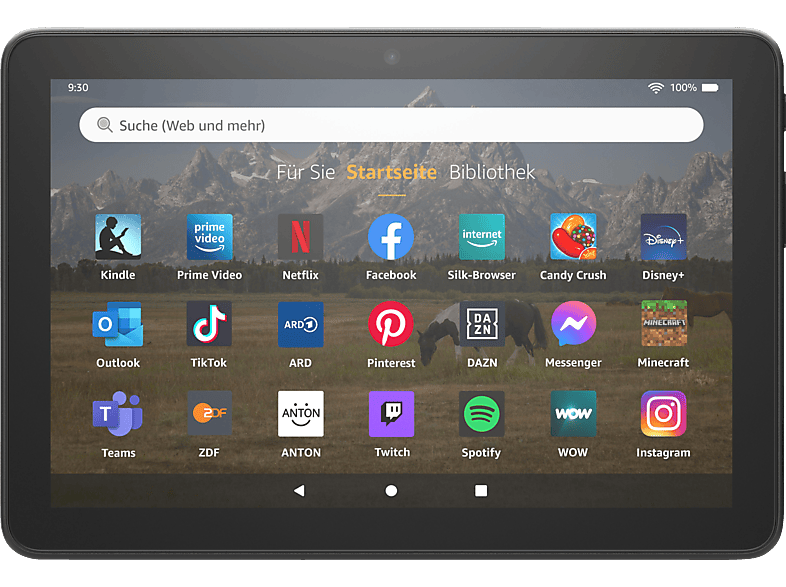 AMAZON Fire HD 8 (2022), Tablet, 32 GB, 8 Zoll, Schwarz | MediaMarkt