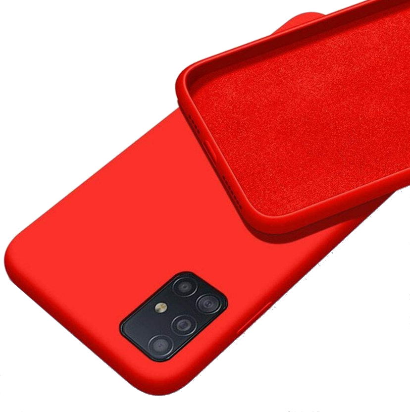 CASE AND PRO Premium szilikon tok, Samsung A23 5G, piros (PREM-SAM-A235G-R)