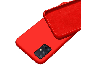 CASE AND PRO Premium szilikon tok, Samsung A23 5G, piros (PREM-SAM-A235G-R)
