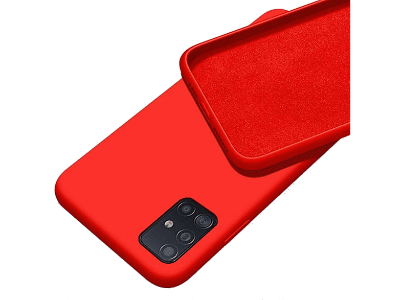 CASE AND PRO Premium szilikon tok, Samsung A23 5G, piros (PREM-SAM-A235G-R)