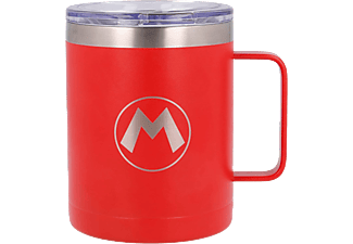 STOR Super Mario - Thermobecher (Rot/Silber/Transparent)