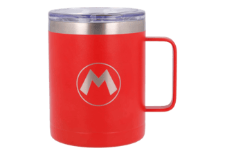 STOR Super Mario Kinder-Wasserflasche 400 Ml – Tropfsicher, BPA-frei & Mit Anti-Rutsch-Band (Schwarz)