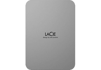 LACIE Mobile Drive (2022) - Disque dur (HDD, 5 TB, Moon Silver)