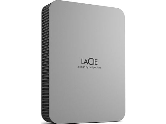 LACIE Mobile Drive (2022) - Disco fisso (HDD, 5 TB, Moon Silver)