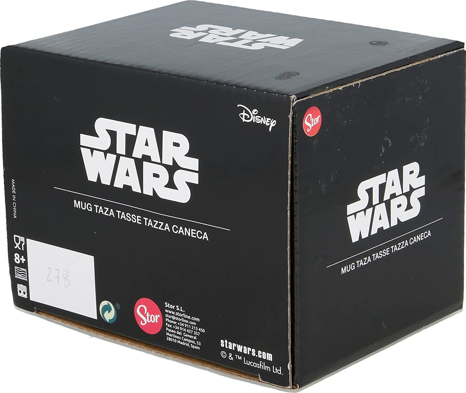 STOR Star Wars - Darth Vader - Tasse (Weiss/Rot/Schwarz)