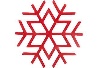 FAMILY CHRISTMAS Szilikon edényalátét - jégkristály - piros - 17 cm