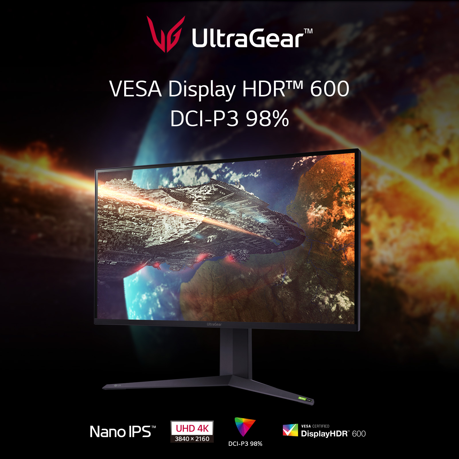 LG 32GQ85X-B Monitor 32 Zoll  QHD  Gaming Monitor  1 ms Reaktionszeit  