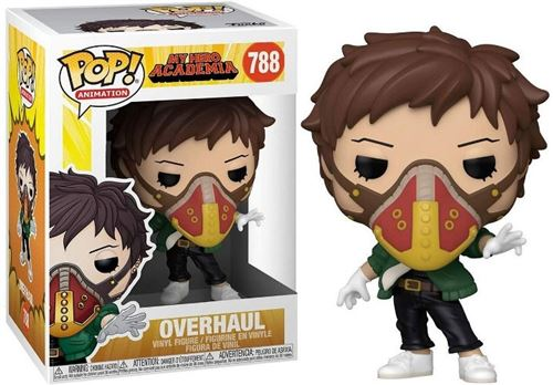 Figura Funko Pop de Overhaul en una caja. La figura es de un personaje.