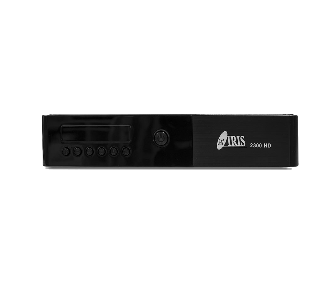 Receptor satélite - IRIS 2300HD, Wifi, USB, Negro