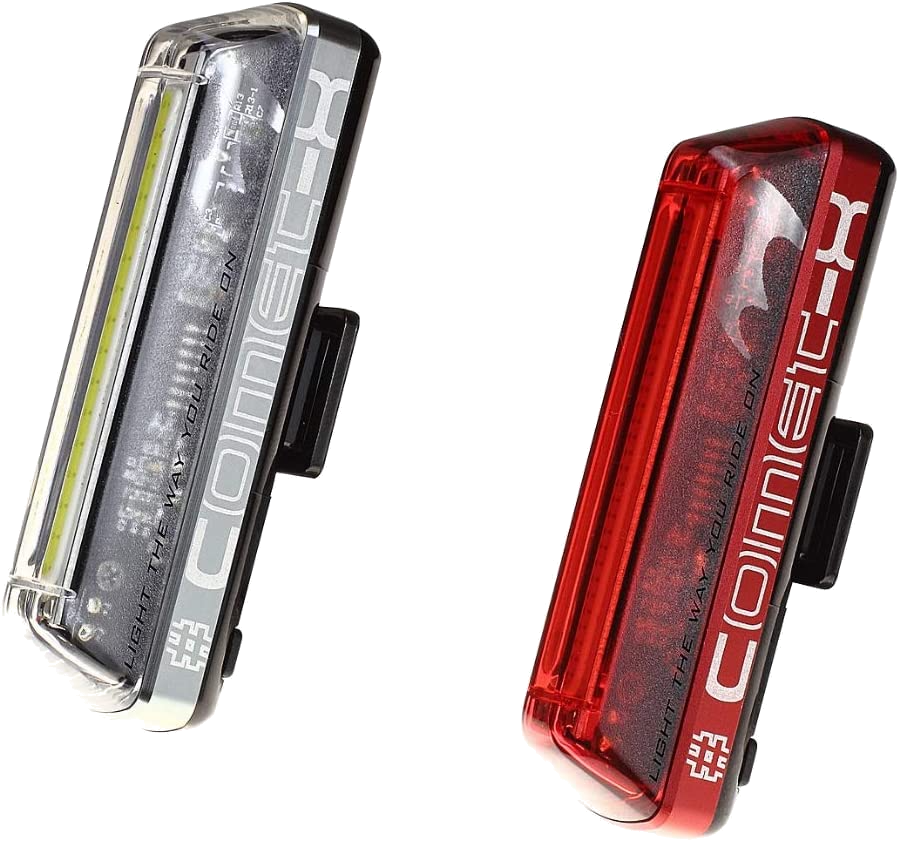 Luz bicicleta - Moon COMET-X USB, Trasera, Intermitente, Con Soporte, Rojo