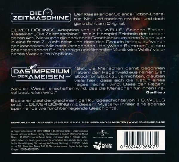 H.G.Wells - - Der Ameisen (CD) 3-CD Box Die Zeitmaschine/Imperium