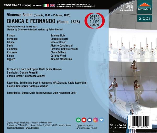 Jicia/Misseri/Renzetti/Orchestra e Coro dell'Opera - Bianca e Fernando  - (CD)