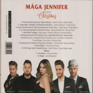 Album borító 'MAGA JENNIFER MERRY CHRISTMAS' szöveggel és öt ember csoportképével.