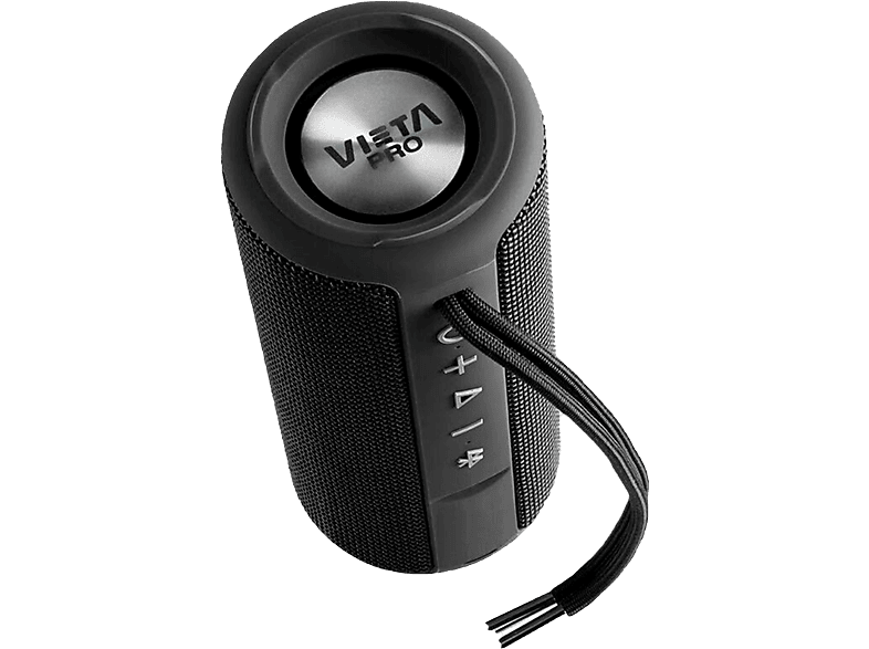 Altavoz Goody de Vieta Pro con Bluetooth 5.0, Resistente al agua IPX6, TWS,  Entrada Aux In, Radio FM, 15 horas de batería, negro