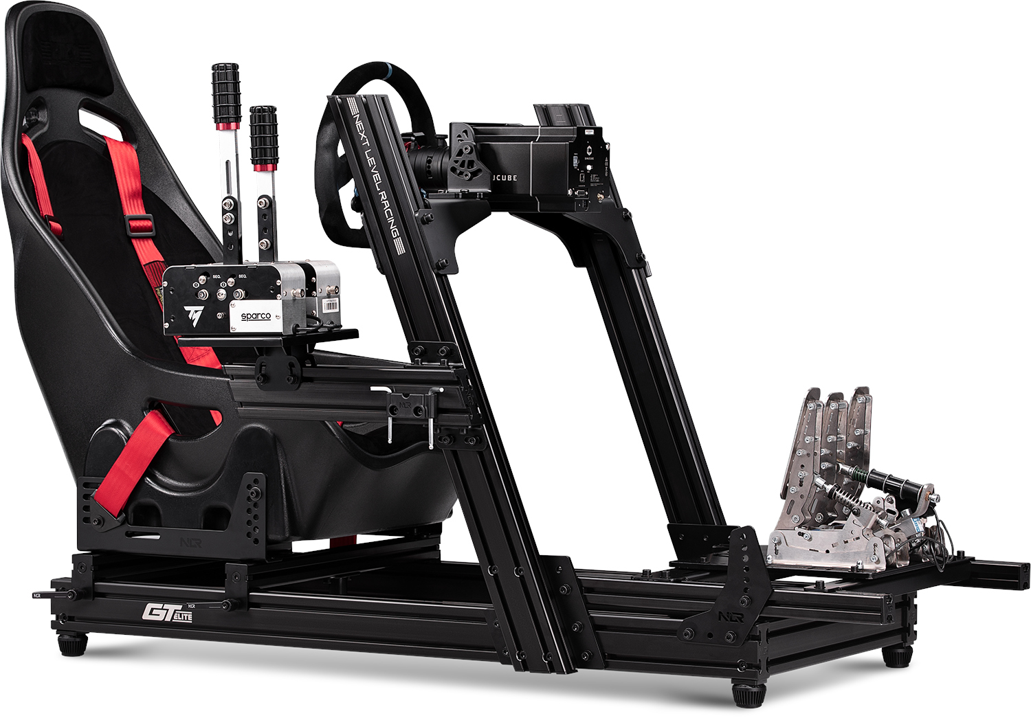 NEXT LEVEL Châssis Cockpit de simulateur Racing GT Elite Front- en Side Edition (NLR-E023)