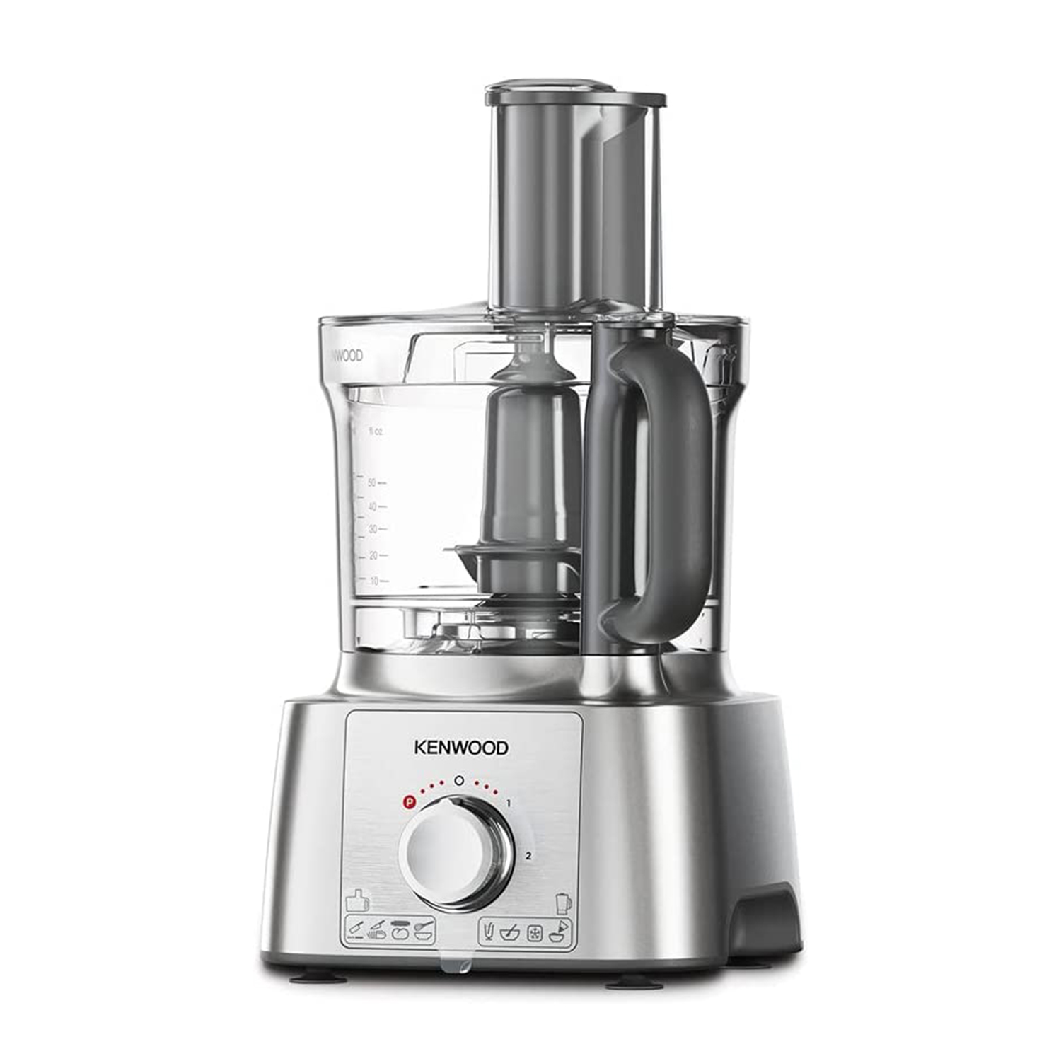 Kenwood Fdp65.590Si Robot DA Cucina, 1000 W, capacità ciotola 3 l, Silver/Bianco