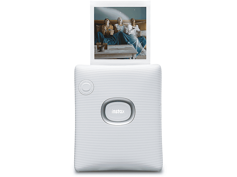 Stampante fotografica portatile mini Fujifilm instax SQUARE Link, per Smartphone a Sviluppo Istantaneo, bluetooth, Dimensioni Immagine 62x62 mm, bianco