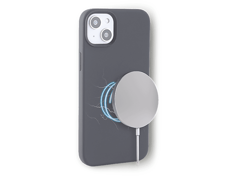 Funda móvil - ISY ISC-2429, Para Apple iPhone 14, Silicona, Negro