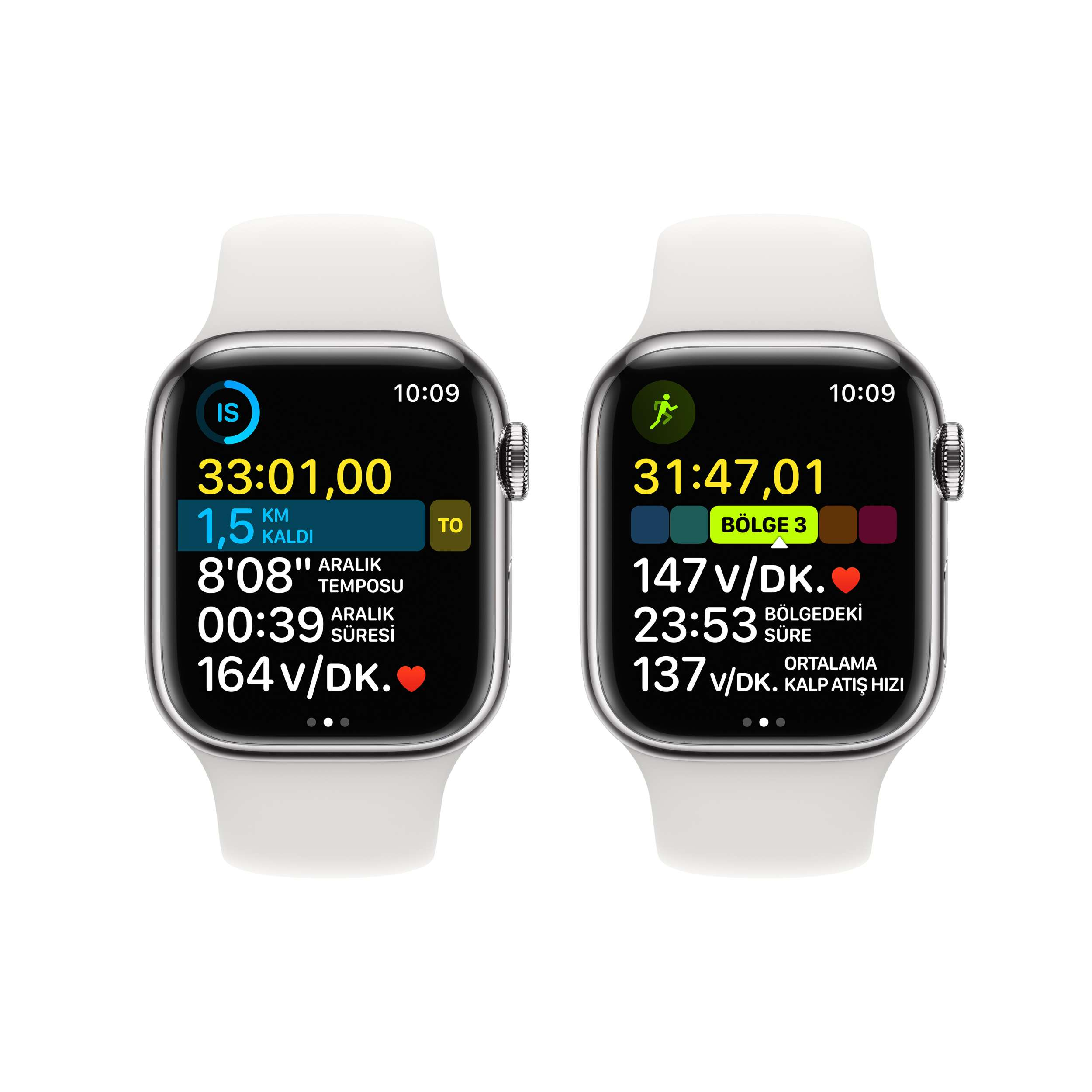 APPLE Watch Series 8 GPS + Cellular 41 mm MNJ53TU/A Gümüş Rengi