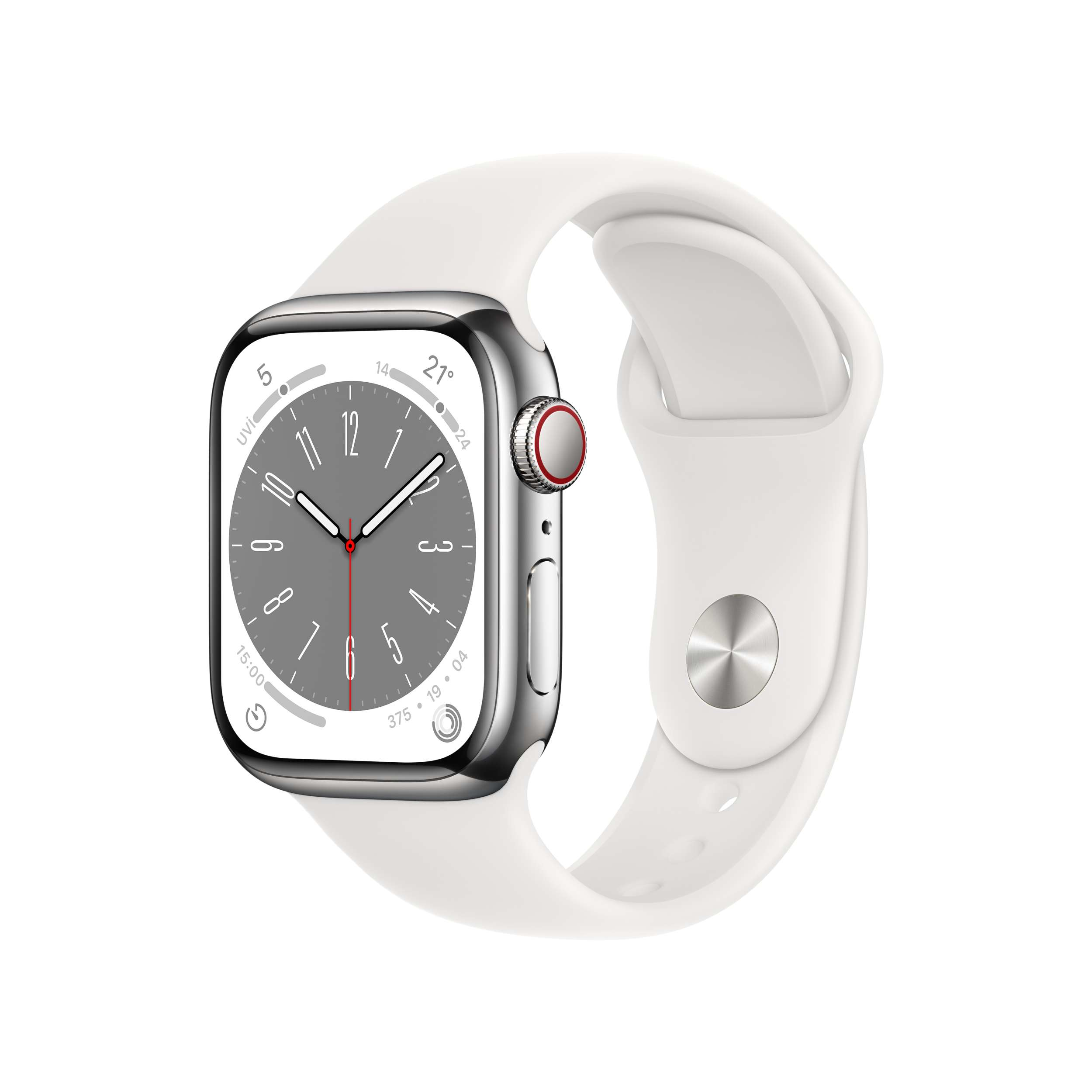 APPLE Watch Series 8 GPS + Cellular 41 mm MNJ53TU/A Gümüş Rengi
