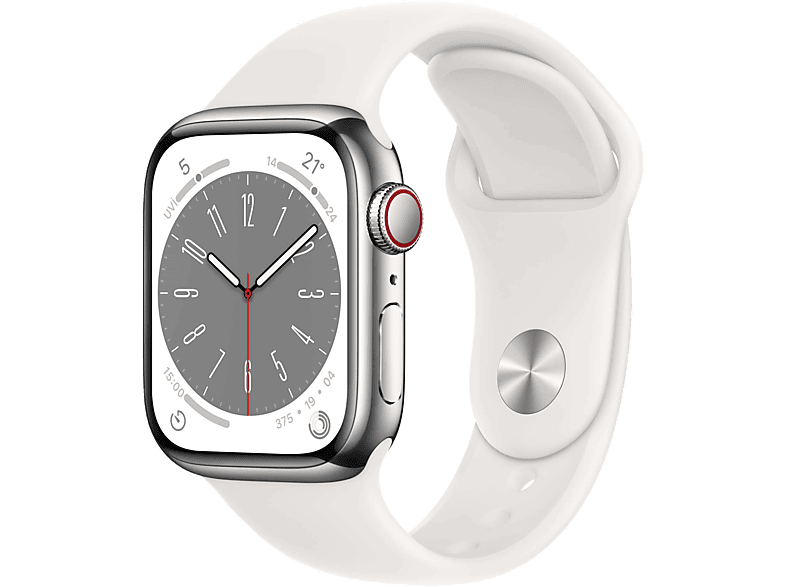 APPLE Watch Series 8 GPS + Cellular 41 mm MNJ53TU/A Gümüş Rengi