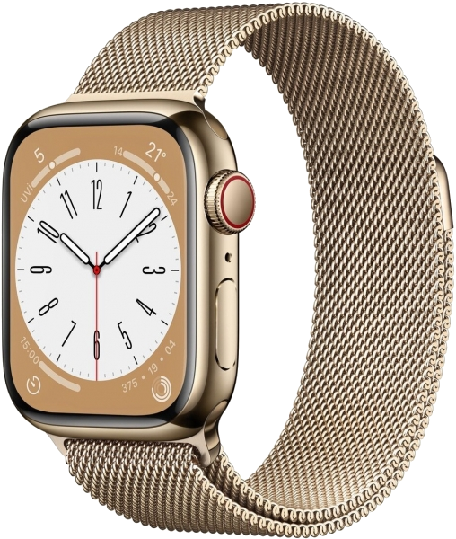 APPLE Watch Series 8 GPS + Cellular 41 mm MNJF3TU/A Altın Rengi