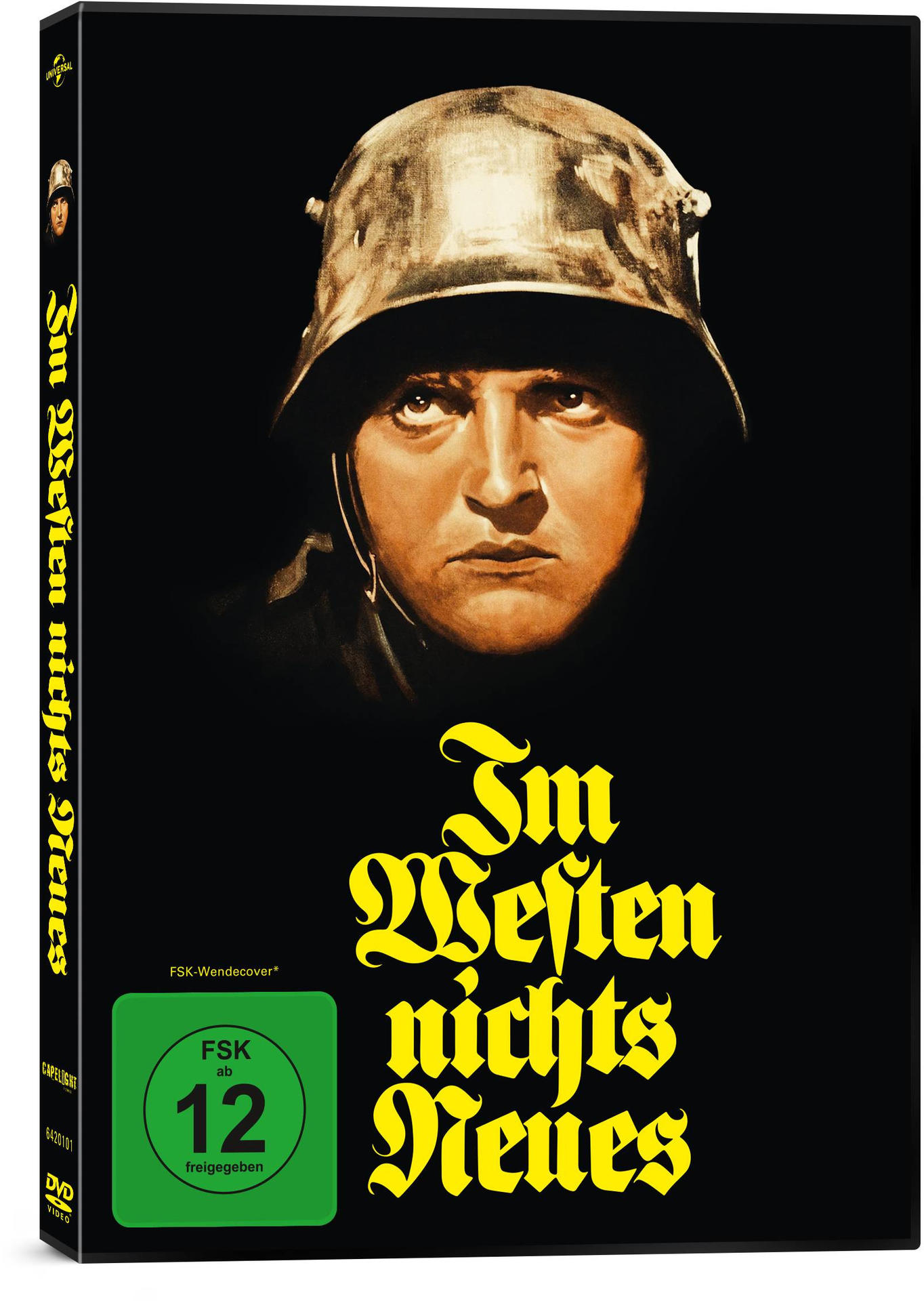 DVD-Hülle mit Filmplakat, Mann mit Helm, und Altersfreigabe.