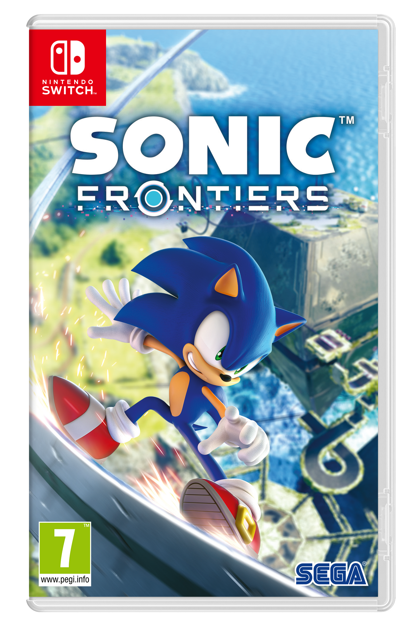 Switch Sonic Frontiers nintendo para aventura. pegi +7. day one edition swicth sega