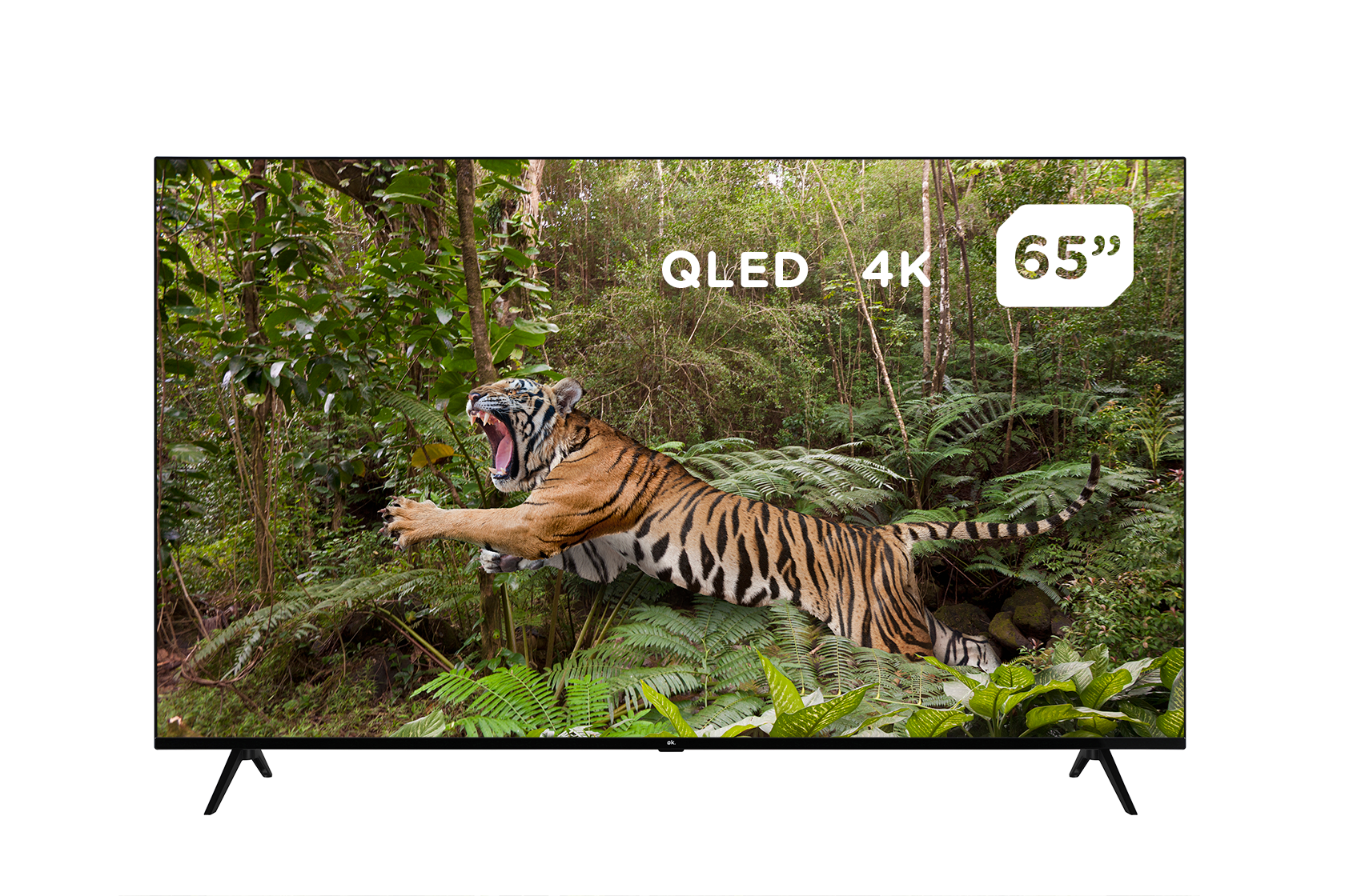 OK. OTV 65AQU-5022V QLED 65" UHD Android TV (Flat, 65 Zoll / 164 cm, DCI 4K, SMART TV, Android TV)
