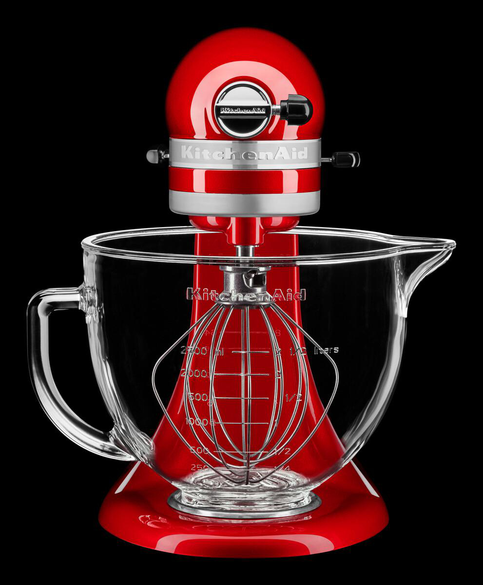 KITCHENAID 5KSM156ECA Küchenmaschine Liebesapfelrot (Rührschüsselkapazität: 4,83 l, 300 Watt)