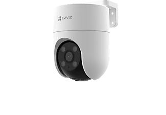 Cámara de vigilancia IP - Ezviz H8c, 360º, FHD, 2MP, Exterior, Visión nocturna, Detección inteligente personas, Resistencia intemperie, Blanco