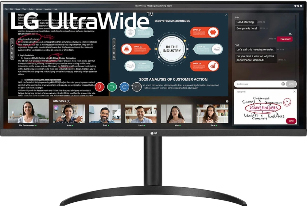 LG Écran 34WP550-B 34" IPS Full-HD UltraWide (34WP550-B)