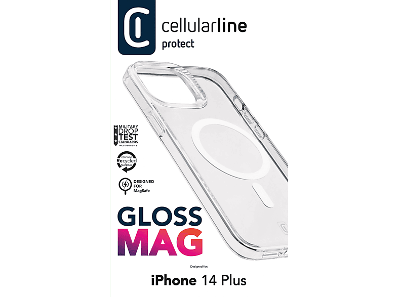 CELLULARLINE iPhone 14 Plus Gloss Magsafe Telefon Kılıfı Şeffaf_3