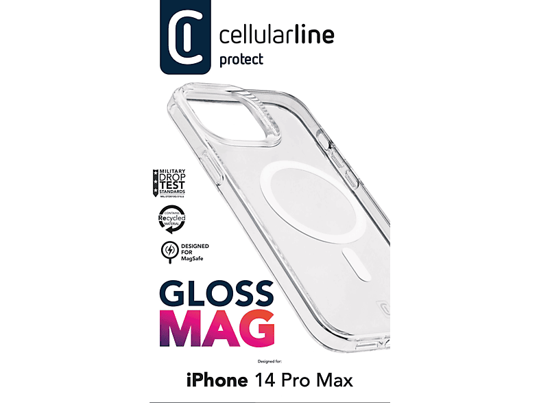 CELLULARLINE iPhone 14 Pro Max Gloss Magsafe Telefon Kılıfı Şeffaf_3