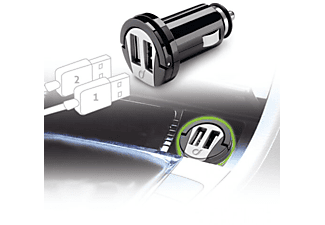 de coche para | CellularLine MICROCBRUSBDUAL2A, Doble puerto 10 W,