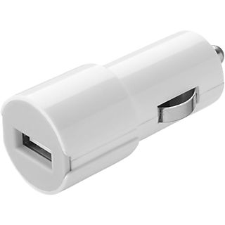 Cargador USB para coche - CellularLine CBRUSBSMART2AW, 10 W, Blanco